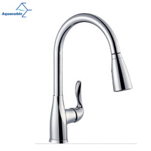 Aquacubic Single Level Stainless Steel  Kitchen Sink Faucets with Pull Out Spray Head Wras CE Certified EN1111
